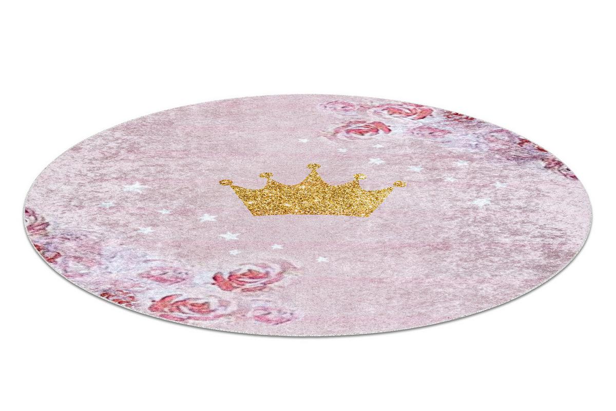 TEPPICH Junior 120 cm - Pink, Textil (120/120cm) - rugsX