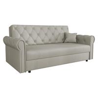SCHLAFSOFA Viva Roma IV - Beige/Schwarz, Holz/Textil (188/85/98cm) - MIRJAN24