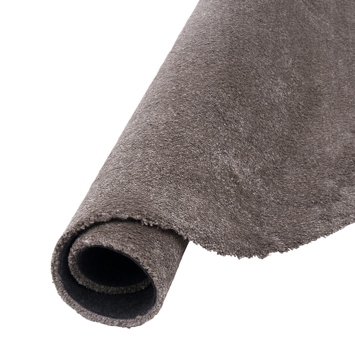 SUPER SOFT HOCHFLORTEPPICH LIVORNO RUND - Taupe, Textil (100/100cm) - Snapstyle
