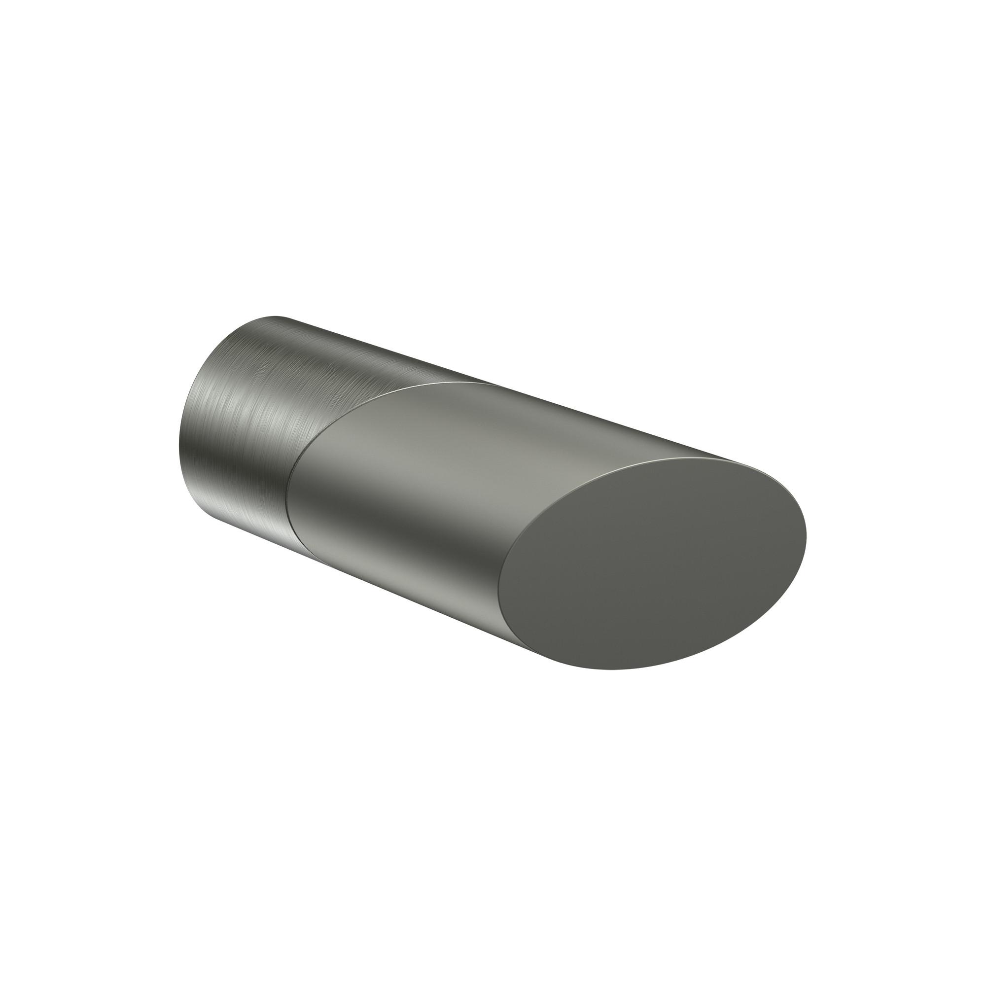 ENDSTÜCKE FÜR GARDINENSTANGEN 20 mm Ø, Verano Edelstahl-Optik/Satin-Silber, Packung 2 Stück - Edelstahlfarben/Silberfarben, Metall (6.1/2.5/2.5cm) - INTERDECO