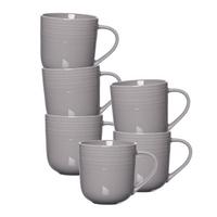 KAFFEEBECHER Levi Grau 400 ml 6er Set - Grau, Keramik (0.4L) - Ritzenhoff Breker
