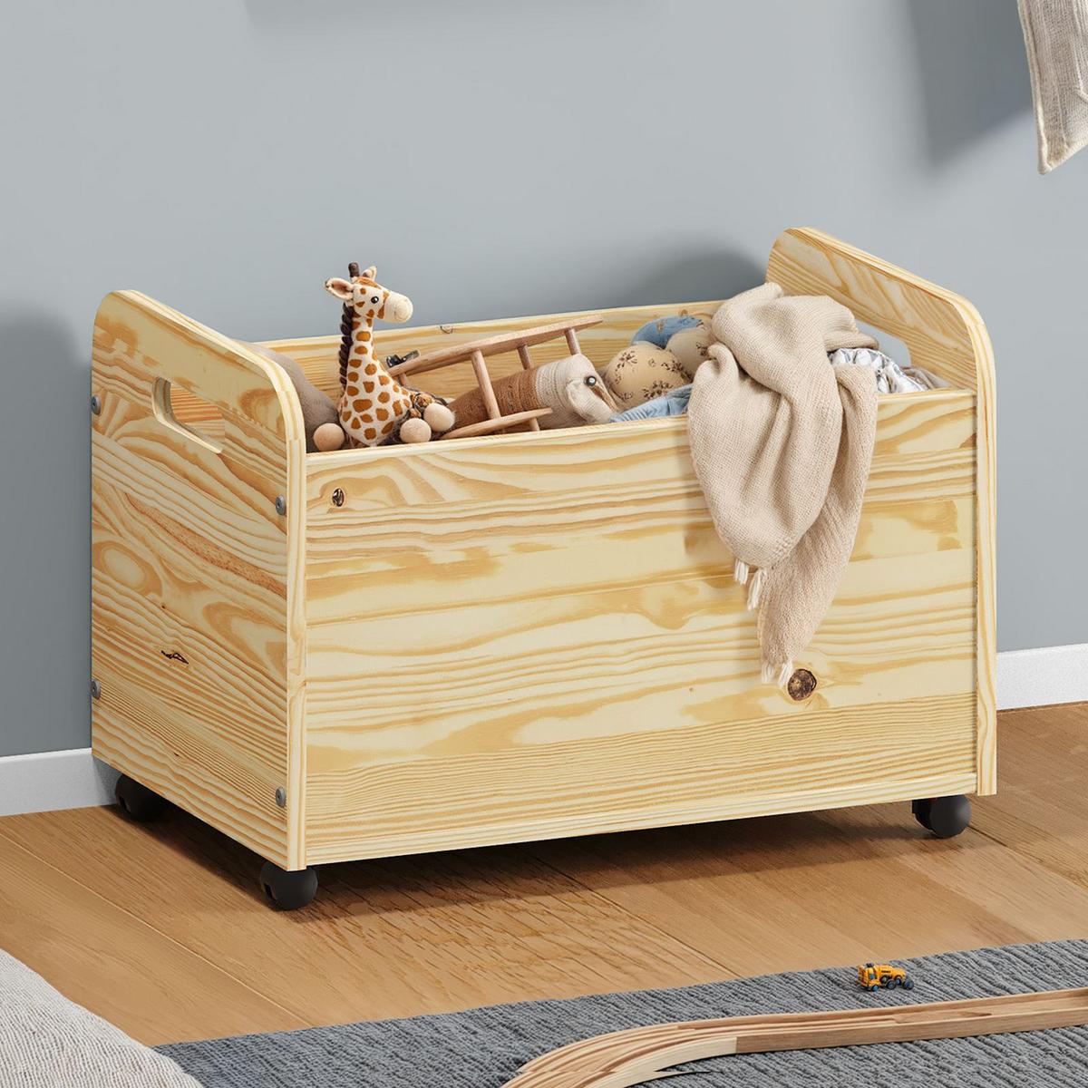 SPIELZEUGKISTE BENJAMIN natur - Naturfarben, Holz (60/43/40cm) - IDIMEX