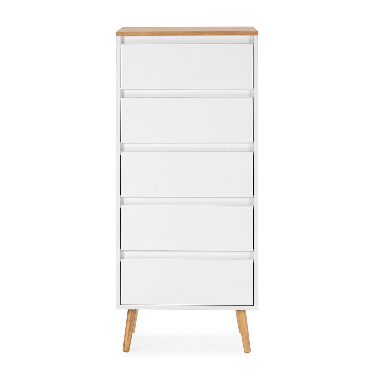 KOMMODE 50/115/40 Desi Weiß - Weiß, Holzwerkstoff (50/115/40cm) - VS Venta-stock