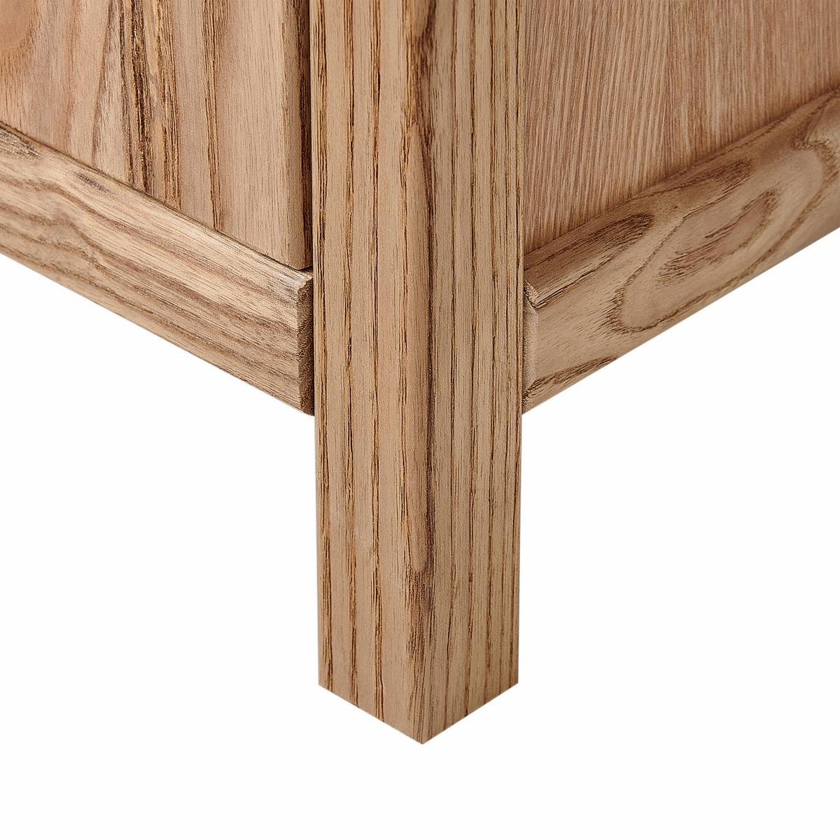 KOMMODE mit 5 Schubladen Sassafrasholz Braun Salton - Braun, Holz (50/111/39cm) - Beliani