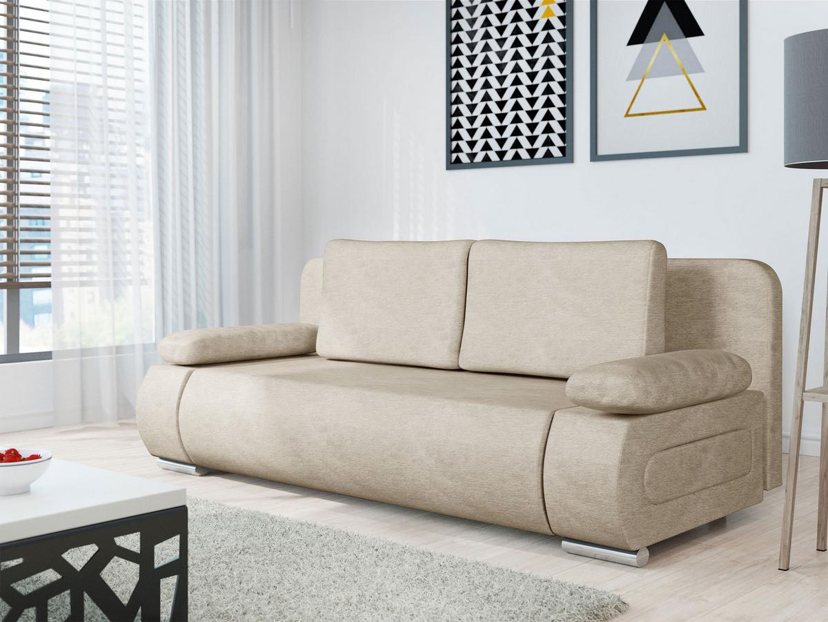 SCHLAFSOFA Emma - Champagner, Holz/Kunststoff (200/77/92cm) - MIRJAN24