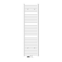 BADHEIZKÖRPER Sahara 500x1800 mm Weiß gerade mit Ventil Eckform - Weiß, Metall (50/180/3cm) - LuxeBath