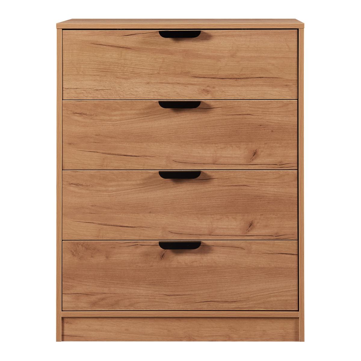 KOMMODE Varkaus - Eichefarben, Holzwerkstoff (70/90/40cm) - [en.casa]