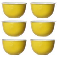 MÜSLISCHALEN Doppio Gelb ø 14 cm 6er Set - Gelb, Keramik (14cm) - Ritzenhoff Breker