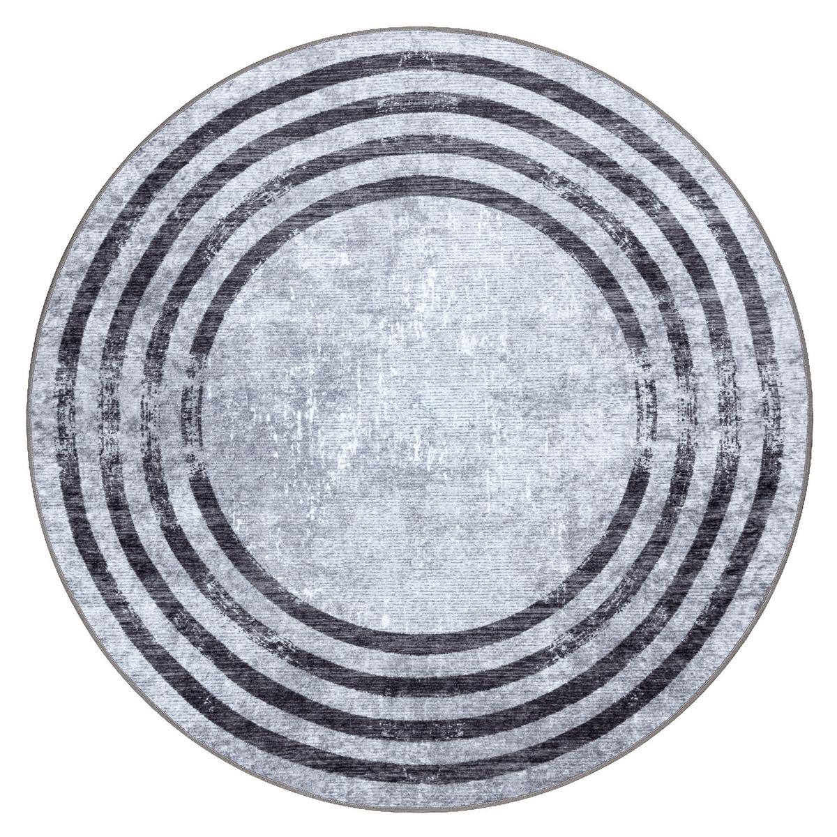 TEPPICH Miro 100 cm - Grau, Textil (100/100cm) - rugsX