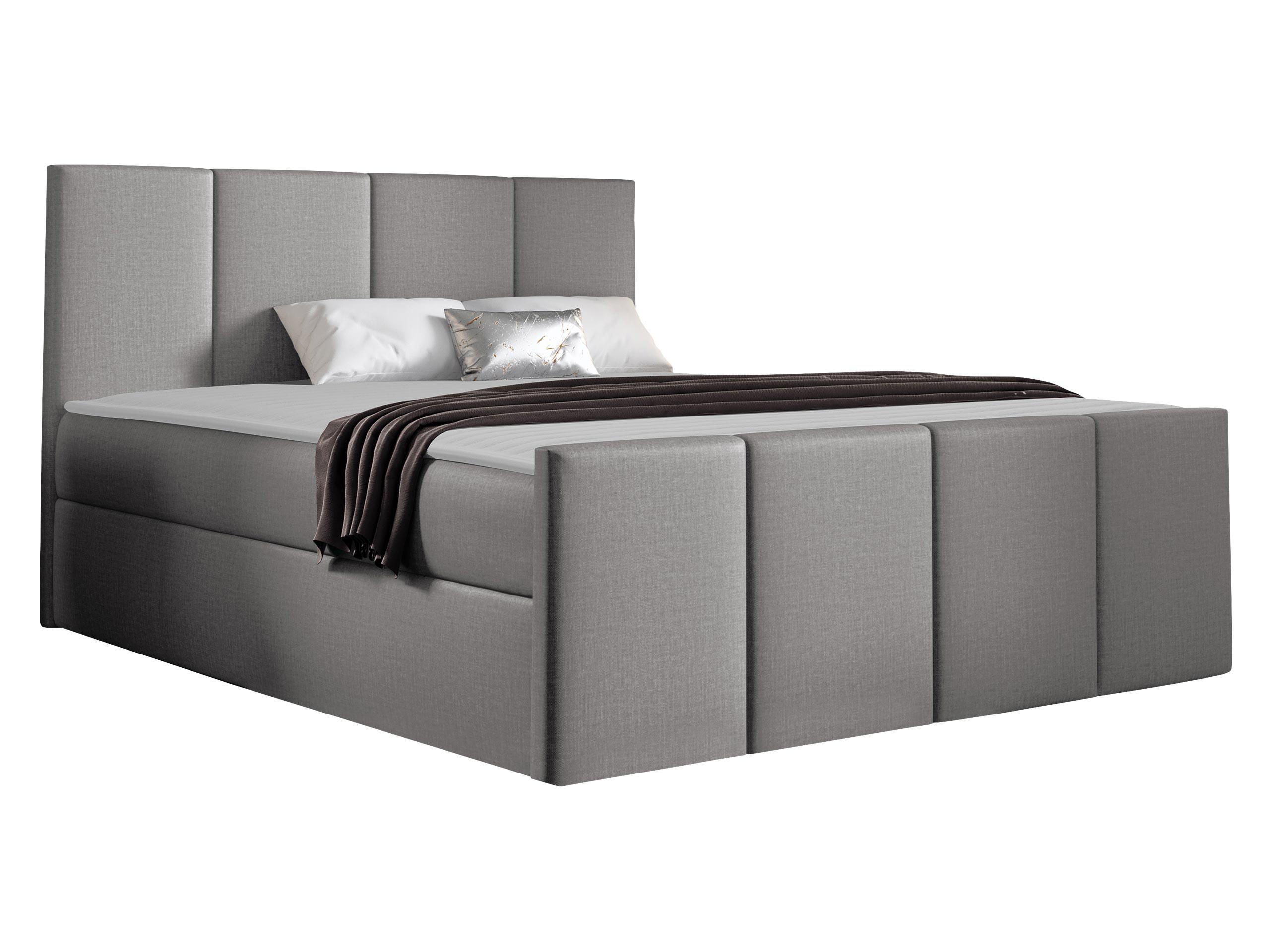BOXBETT Lars - H3 - Silberfarben, Holz (140/200cm) - MIRJAN24