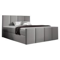 BOXBETT Lars - H3 - Silberfarben, Holz (160/200cm) - MIRJAN24