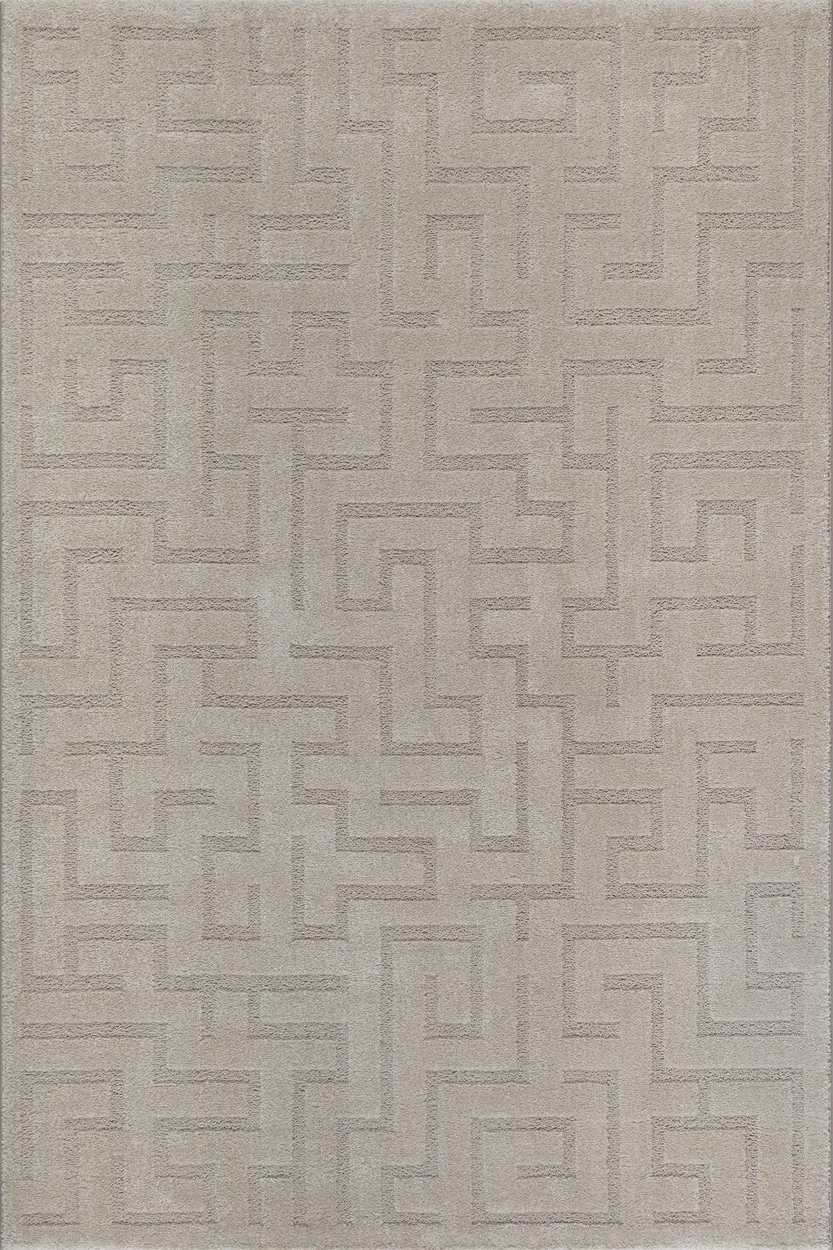 KURZFLORTEPPICH Geometrisch MUOTA Polypropylen Beige 140 x 200 cm - Beige, Textil (140/200cm) - KADIMA DESIGN