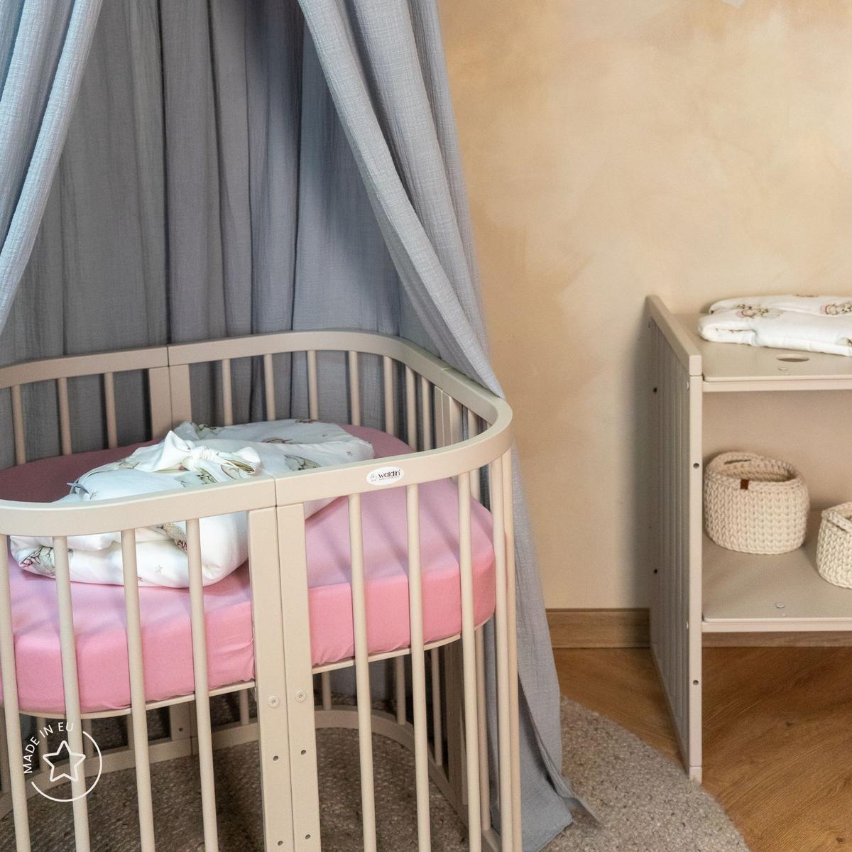 BABY Kokosmatratze 7in1 - Weiß, Naturmaterialien/Textil (73/73cm) - waldin