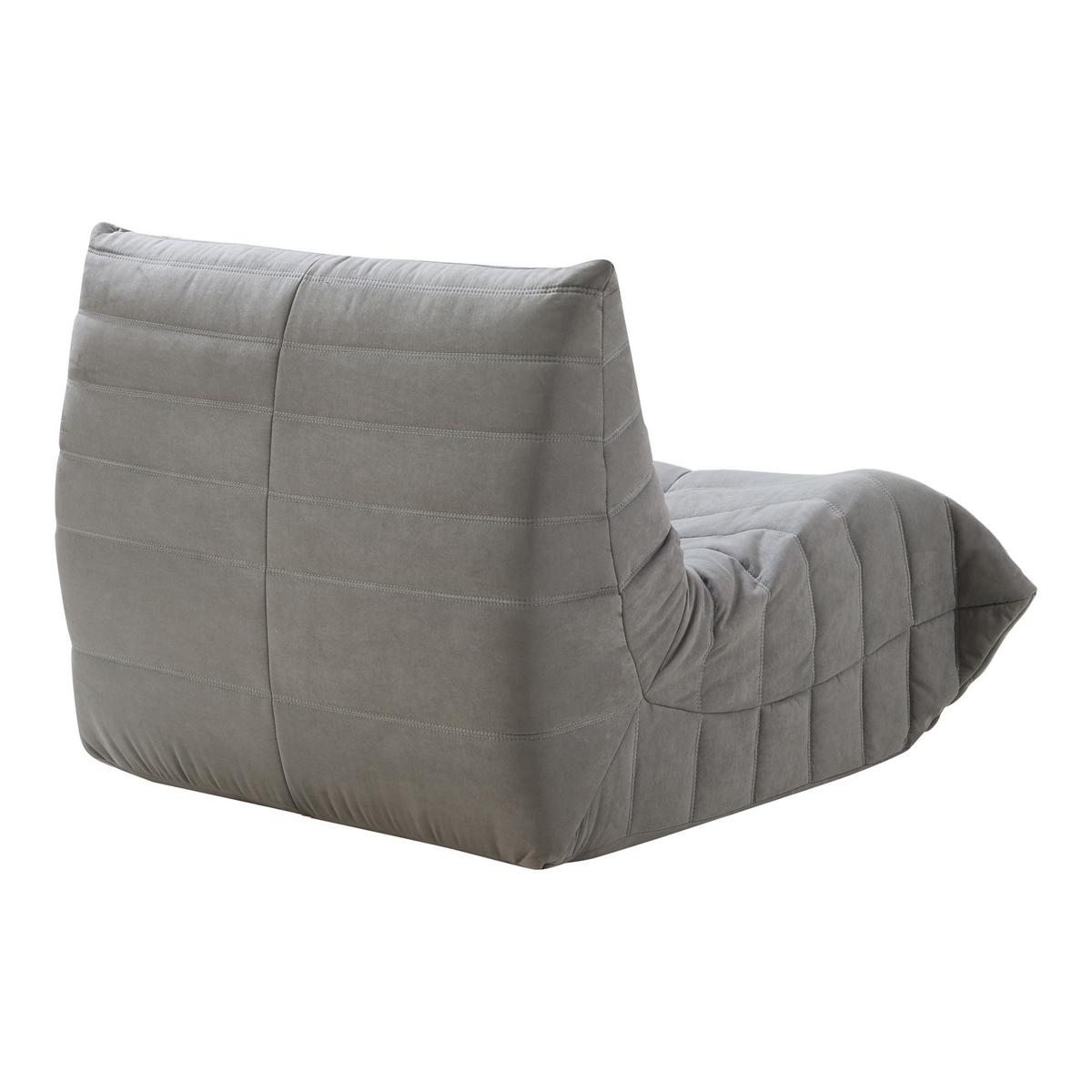 BODENSESSEL Kodsø - Grau, Textil (90/75/100cm) - [en.casa]