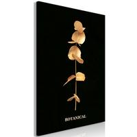 KUNSTDRUCK Schwarz 60/90 cm - Goldfarben/Schwarz, Textil (60/90cm) - KUNSTLOFT