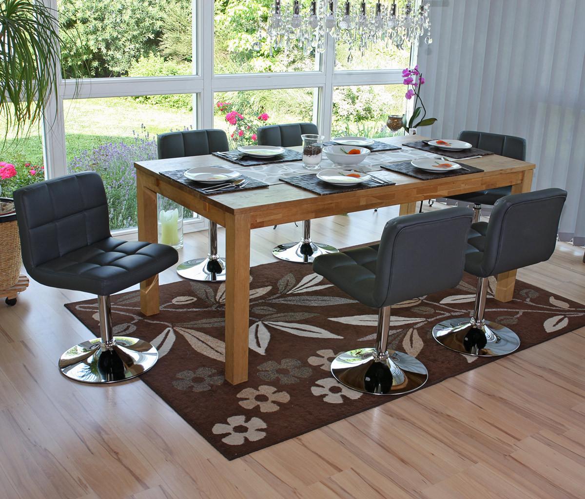 ESSZIMMERSTUHL Grau 2er-Set - Grau, Textil (43/76/44cm) - MCW