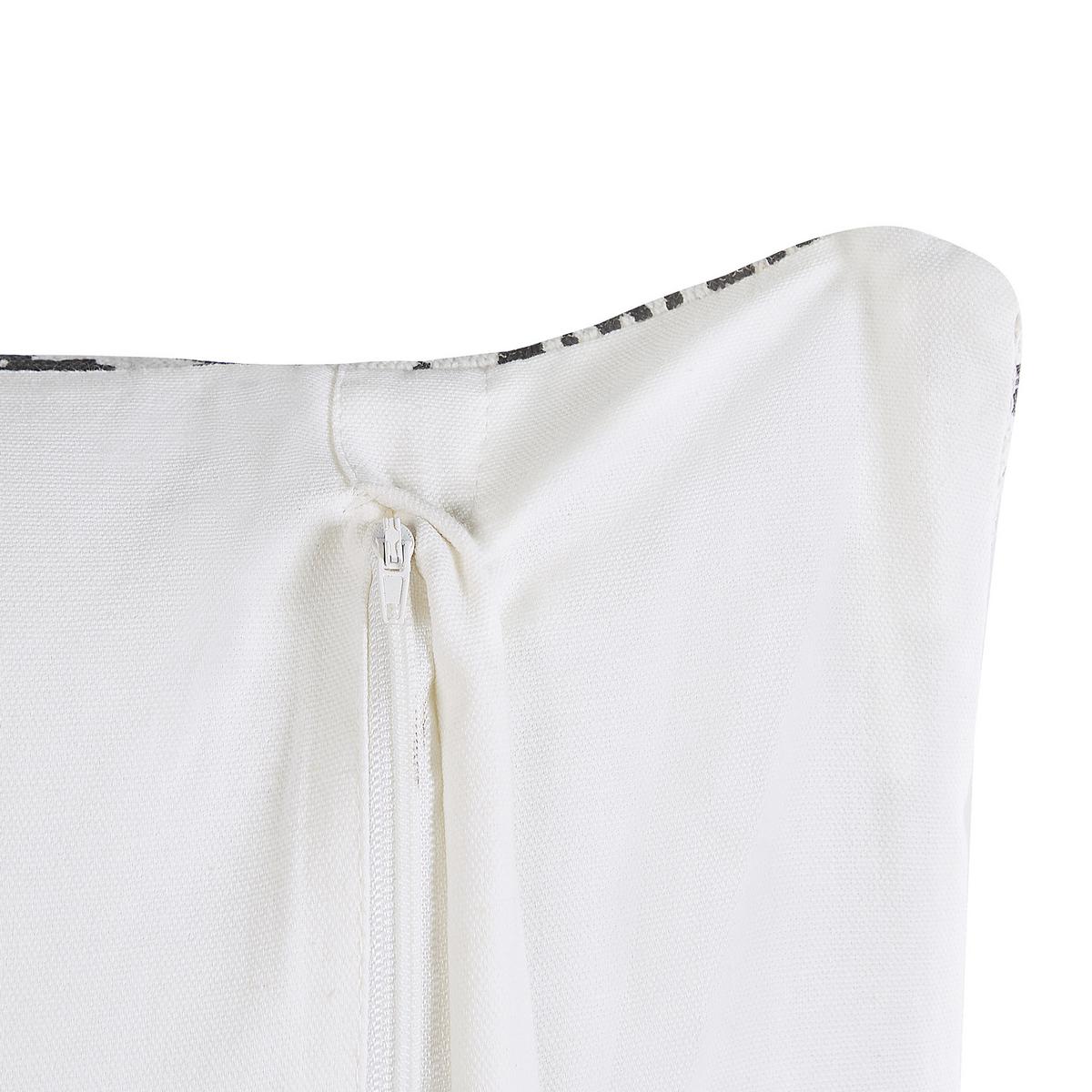 DEKOKISSEN 2er-Set Creme 45/45 cm Hazro - Creme, Naturmaterialien/Textil (45/45cm) - Beliani