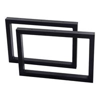 TISCHGESTELL-SET 2 TLG. Lunderskov - Schwarz, Metall (50/35/4cm) - [en.casa]