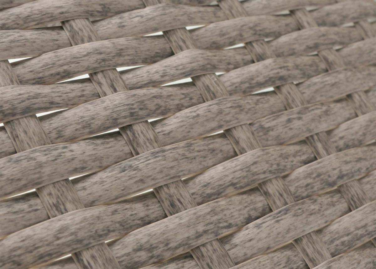 POLY-RATTAN GARTENTISCH rechteck Grau - Grau, Kunststoff (48/79/38cm) - MCW