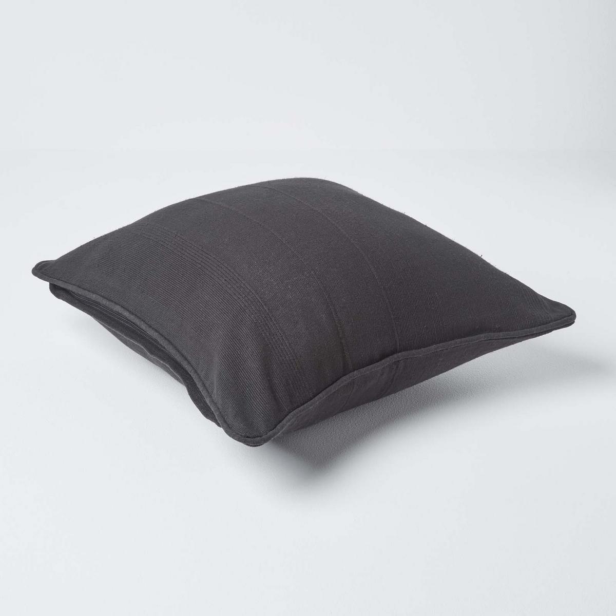 KISSENHÜLLE Rajput 45/45 cm, 100% Baumwolle - Schwarz, Textil (45/45cm) - Homescapes