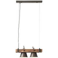 PENDELLEUCHTE Decca 85872/46 - Schwarz, Holz (20/51/115cm) - Brilliant