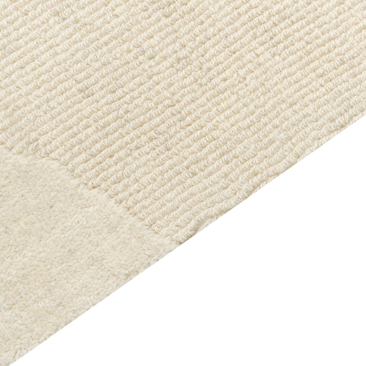 TEPPICH Beige 160/230 cm Wolle Sasnak - Beige, Textil (160/230cm) - Beliani