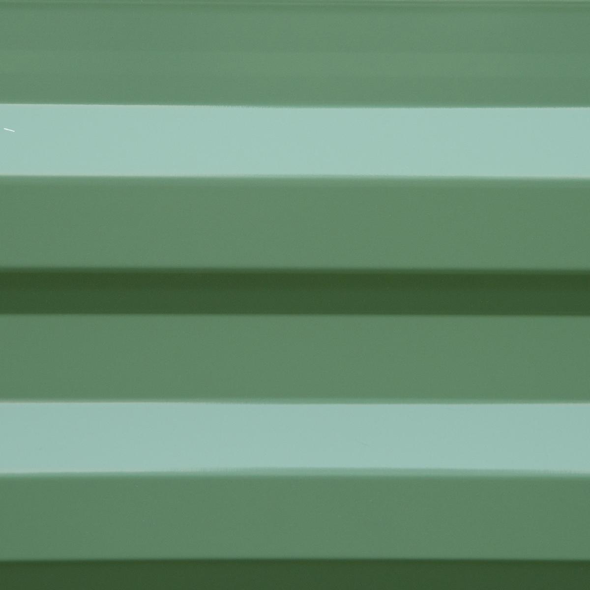 PFLANZENBEET-SET, Pflanzkübel, Blumenkübel für Garten, Terrasse, Verzinkter Stahl, Grün, 100 x 100 x 30 cm - Grün, Metall (100/30/100cm) - Outsunny