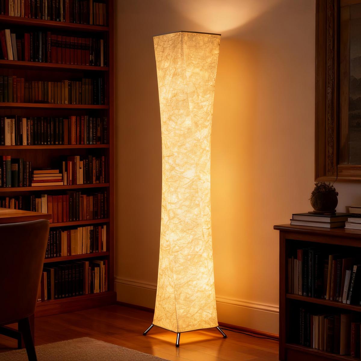 STEHLAMPE Wohnzimmer Dimmbar mit Schirm Warmweiß Lichtfarbe Led - Multicolor, Metall (25/25/129cm) - HOMCOM