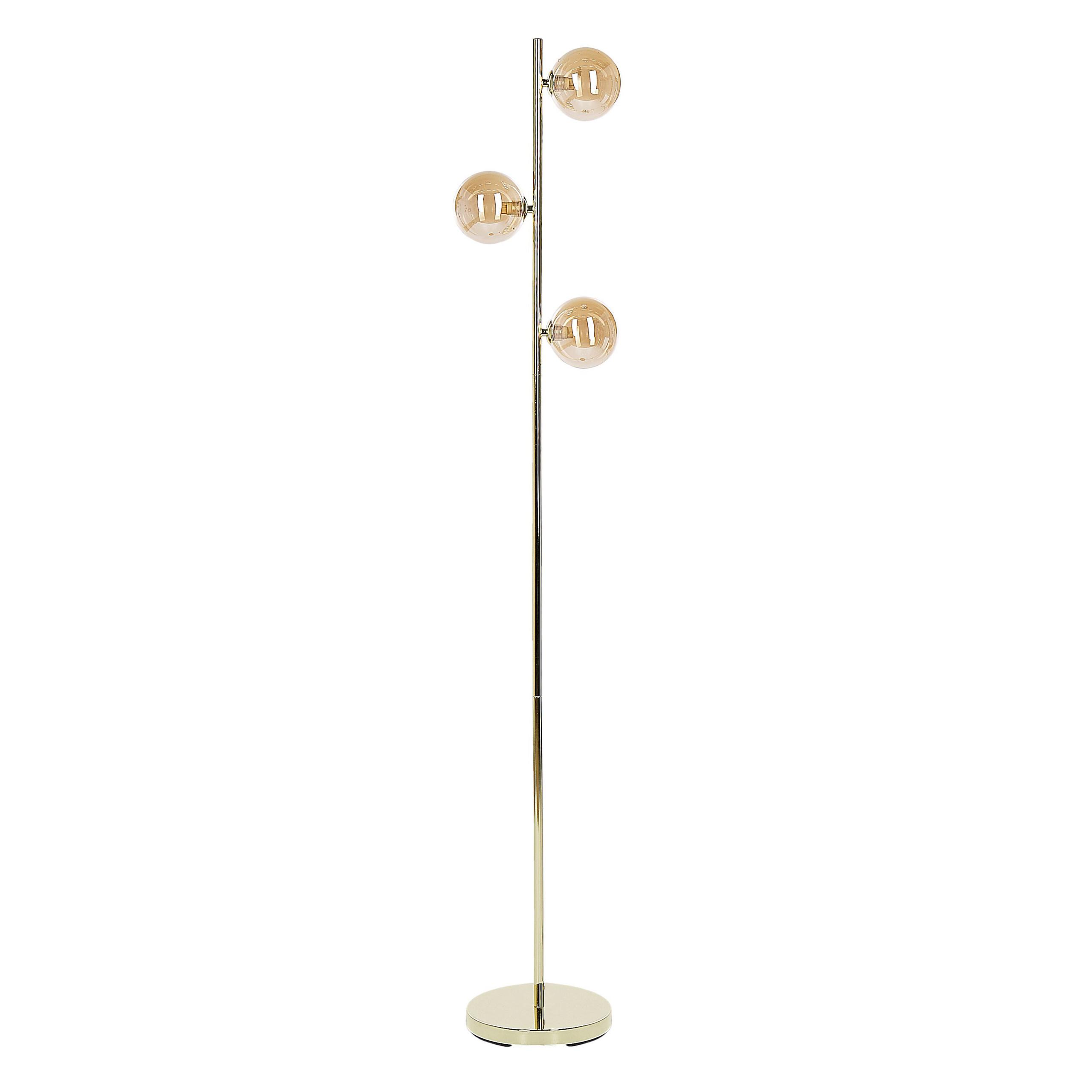 STEHLAMPE Ramis 23/23/154 cm - Goldfarben, Metall (23/23/154cm) - Beliani