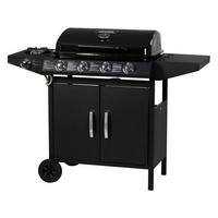 GASGRILL festa 5 Schwarz - Grau, Metall (51.5/95/120cm) - Habitat Garten