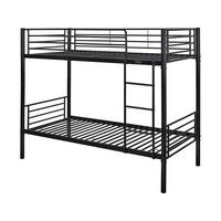 ETAGENBETT adam Schwarz - Schwarz, Metall (190/90cm) - Habitat Garten