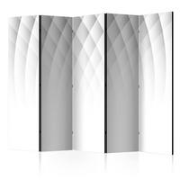 PARAVENT Beidseitig Bedruckter 5-tlg 225x172 cm Lichtstruktur - Weiß, Holz/Textil (225/172/3cm) - Muralo