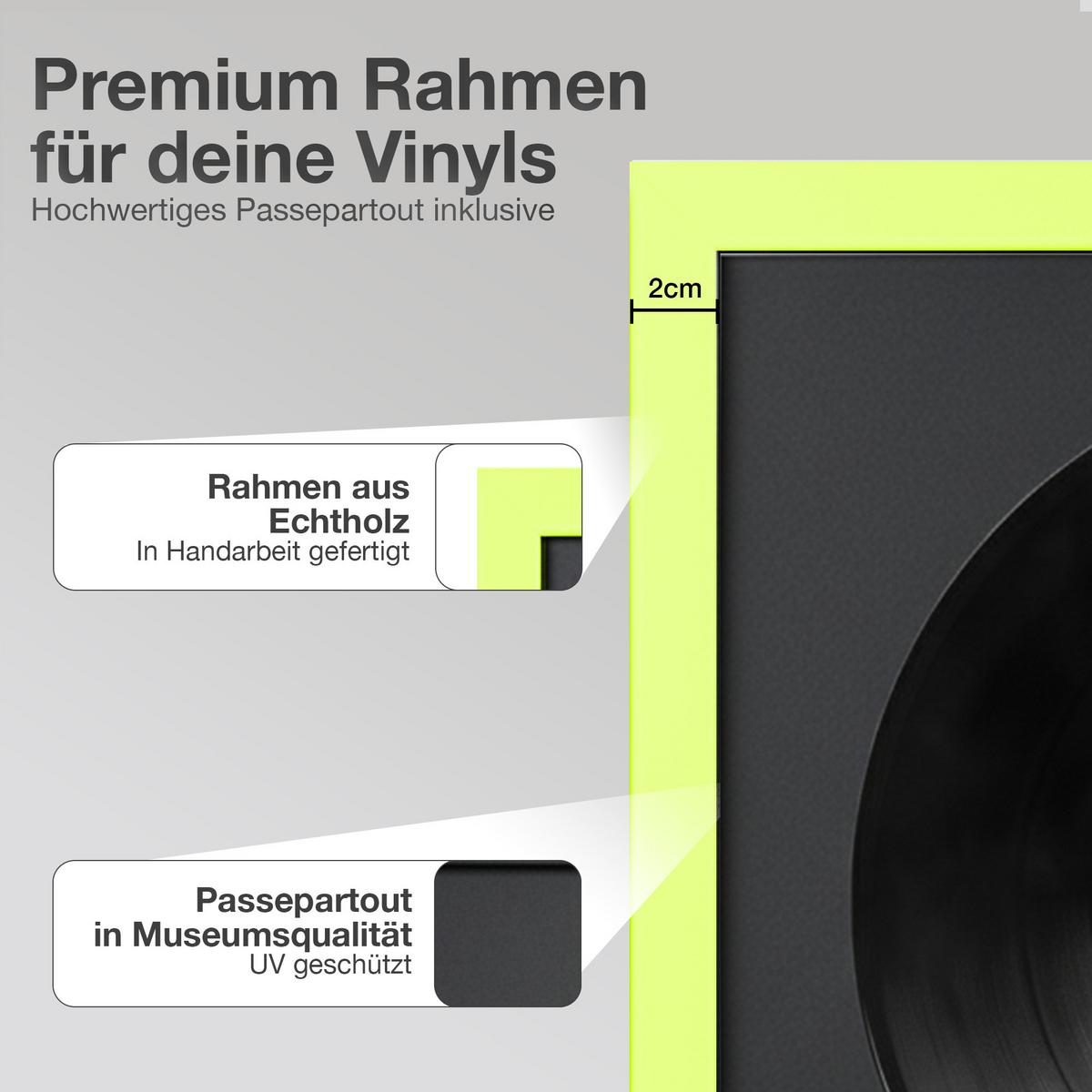 SCHALLPLATTEN BILDERRAHMEN 40/40 2er Set - Grün, Holz (40/40cm) - K-Möbel