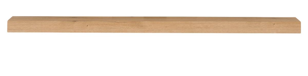 WANDBOARD in Evoke Eiche, Wandregal 200 cm - Kaschmir/Eichefarben, Holzwerkstoff (200/8/20cm) - Furn.Design