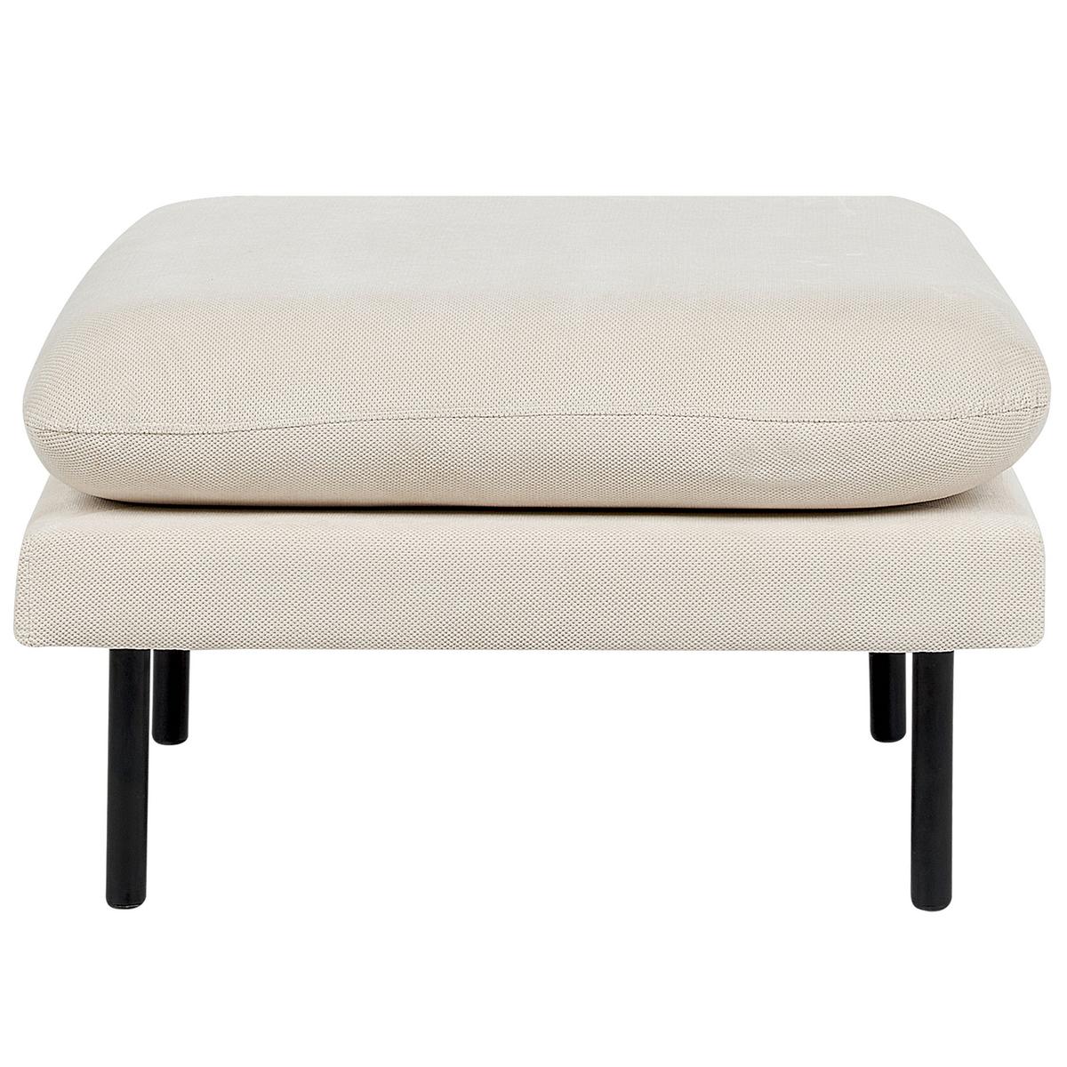 OTTOMANE Stoff Hellbeige Vinterbro - Beige, Textil (70/44/70cm) - Beliani