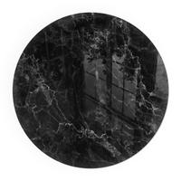 GLASPLATTE für Kamin Ø 100 cm - Schwarz, Glas (100/100/0.4cm) - TULUP