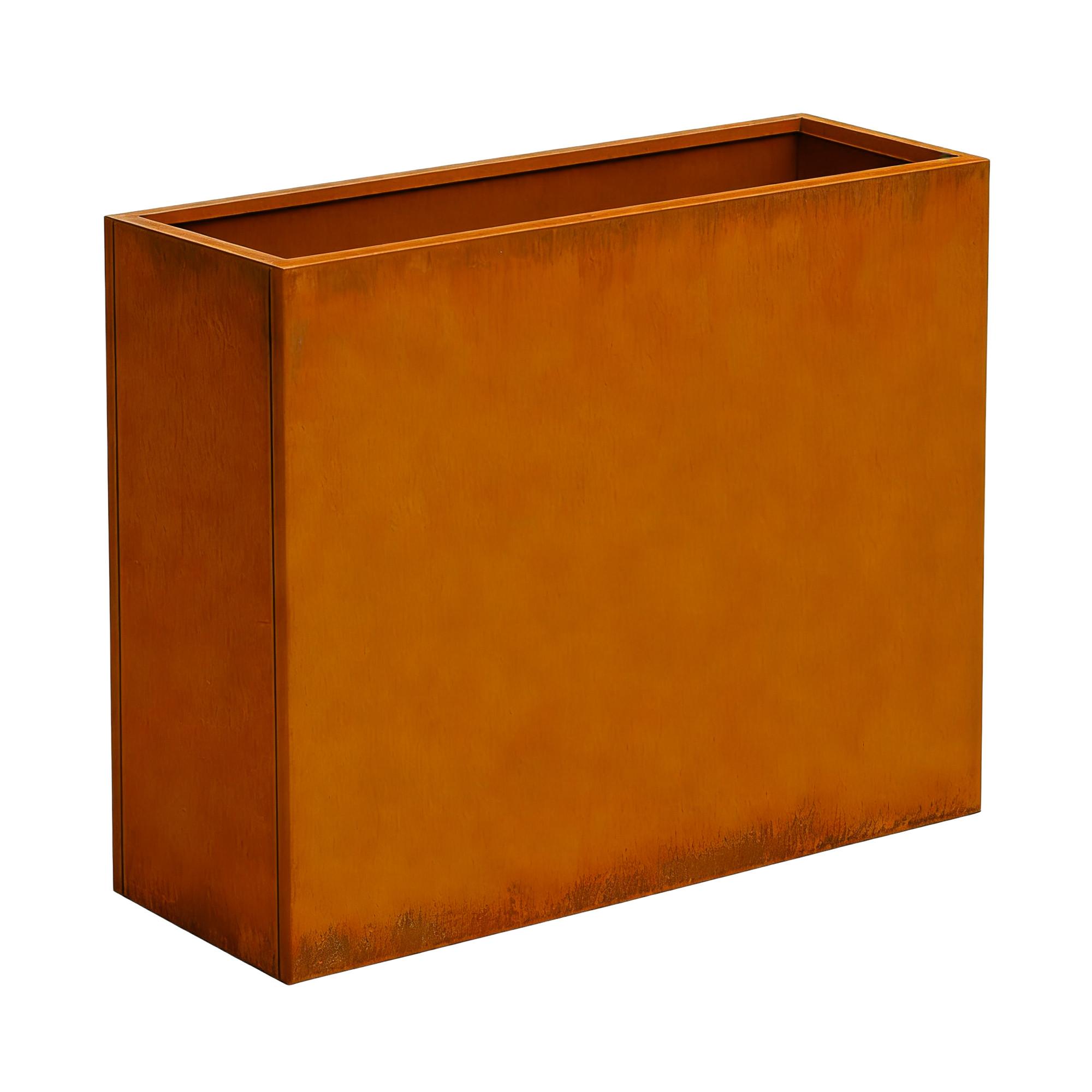 PFLANZKÜBEL Vaargel - Rostfarben, Metall (90/82/30cm) - casa.pro