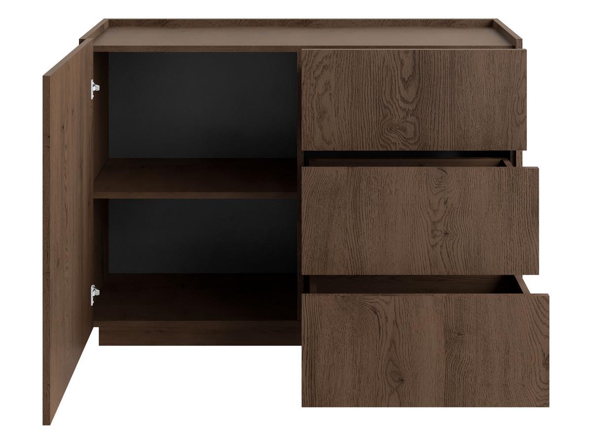 KOMMODE Mirtu KSZ100 - Nussbaumfarben, Holzwerkstoff (100/75/40cm) - MIRJAN24