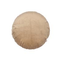KISSENHÜLLE Rund Samt&Sonders braun-beige 50 cm Ø - Beige, Textil (50/50cm) - beties Heimtextil
