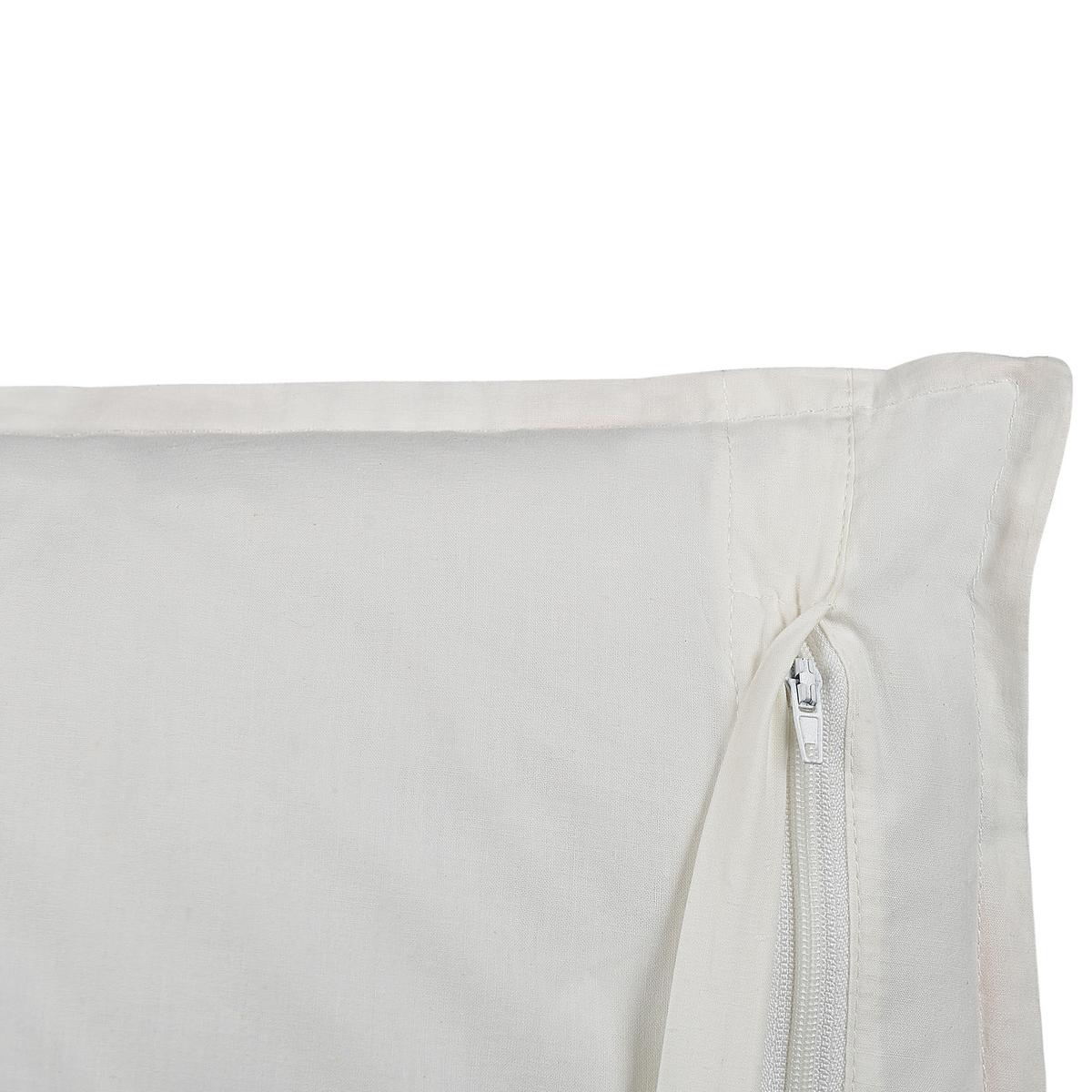 DEKOKISSEN Cremeweiß 45/45 cm Meadia - Ecru, Naturmaterialien/Textil (45/45cm) - Beliani