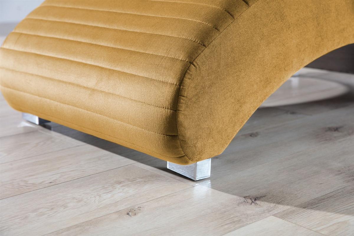 RELAXLIEGE Abramo In Kronos - Currygelb, Holzwerkstoff/Textil (73/80/170cm) - Fun Möbel