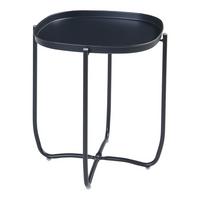 TABLETTTISCH Sandefjord - Schwarz, Metall (46/46/53cm) - [en.casa]