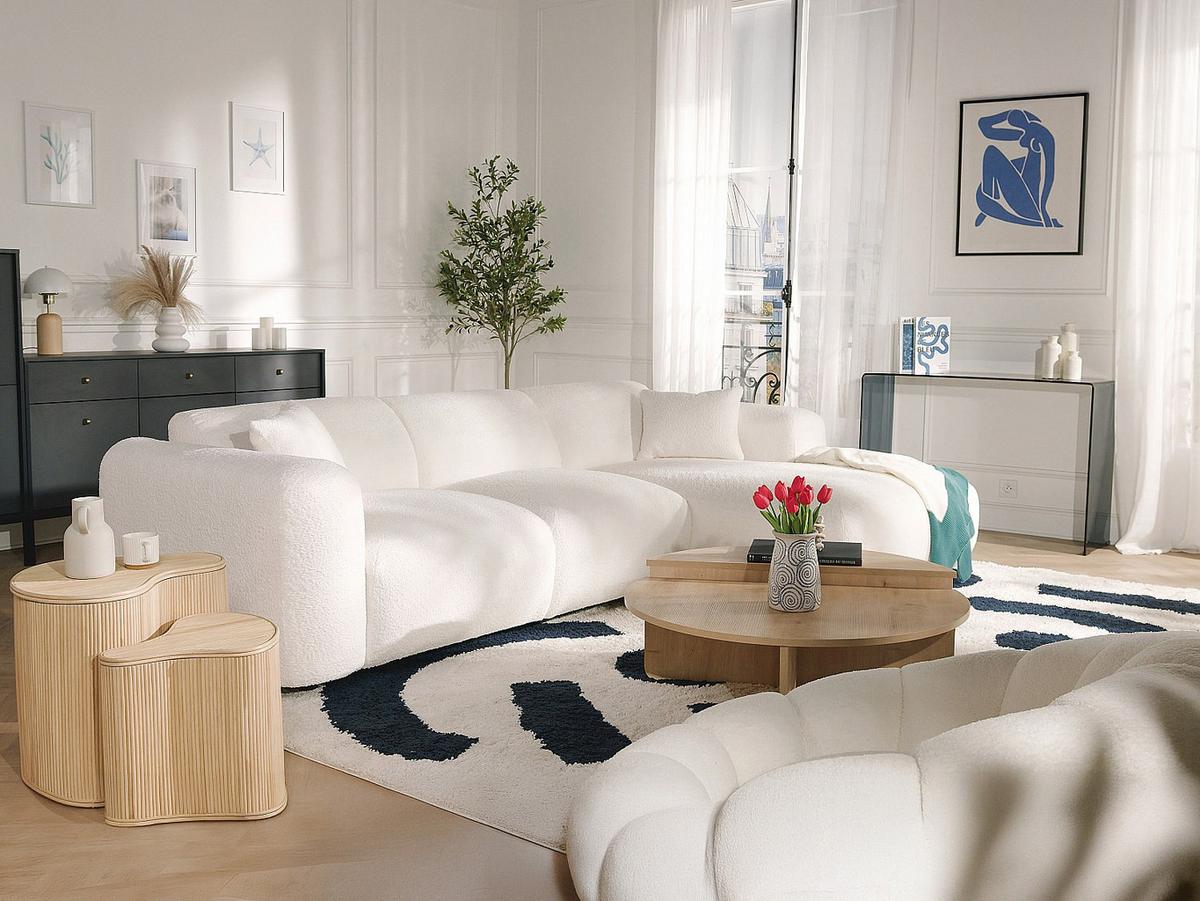 COUCHTISCH - 90 cm x 60 cm - holz - naturfarben hell Aloeva - Naturfarben, Holz (60/90/30cm) - Vente-Unique