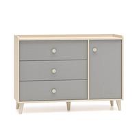 KINDERKOMMODE Alycia Beige - Grau - Holzeffekt - Grau, Holz (120/85/40cm) - Petits-meubles