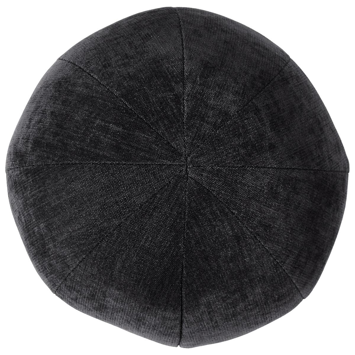 3-SITZER-SOFA Chenillegewebe Schwarz Leiren - Schwarz, Textil (224/68/87cm) - Beliani
