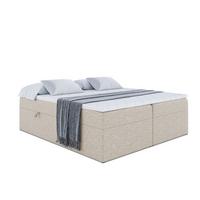 BOXBETT mit H3-Matratze und Lattenrost - MARCE BW - 140x200 Beige - Beige, Holzwerkstoff (140/200cm) - ALTDECOR
