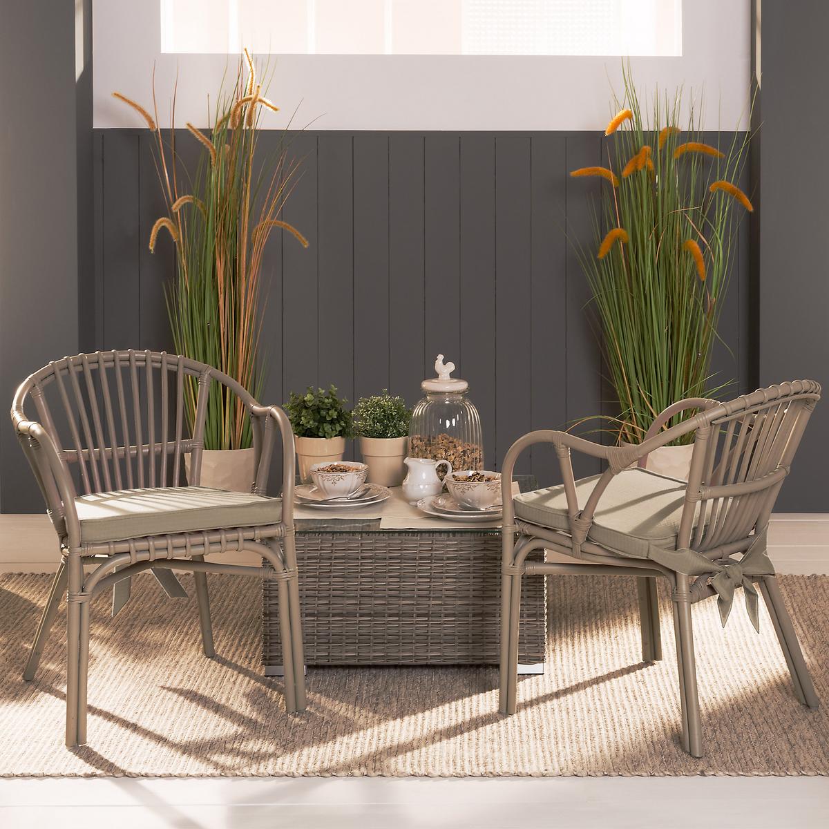 STUHLKISSEN Loft SK 45x40x5cm Natur (4tlg) - Naturfarben, Textil (40/45cm) - Beautissu 