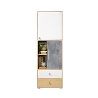 BÜCHERREGAL PONTE 60x40x182 cm, Regal Weiß - Weiß, Holzwerkstoff (60/182/40cm) - MASSENO