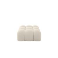 POUF OLEA-PUF 91x87x44 cm Beige Bouclé Modular Sitzhocker - Sandfarben/Beige, Holzwerkstoff/Kunststoff (91/44/87cm) - ALTDECOR
