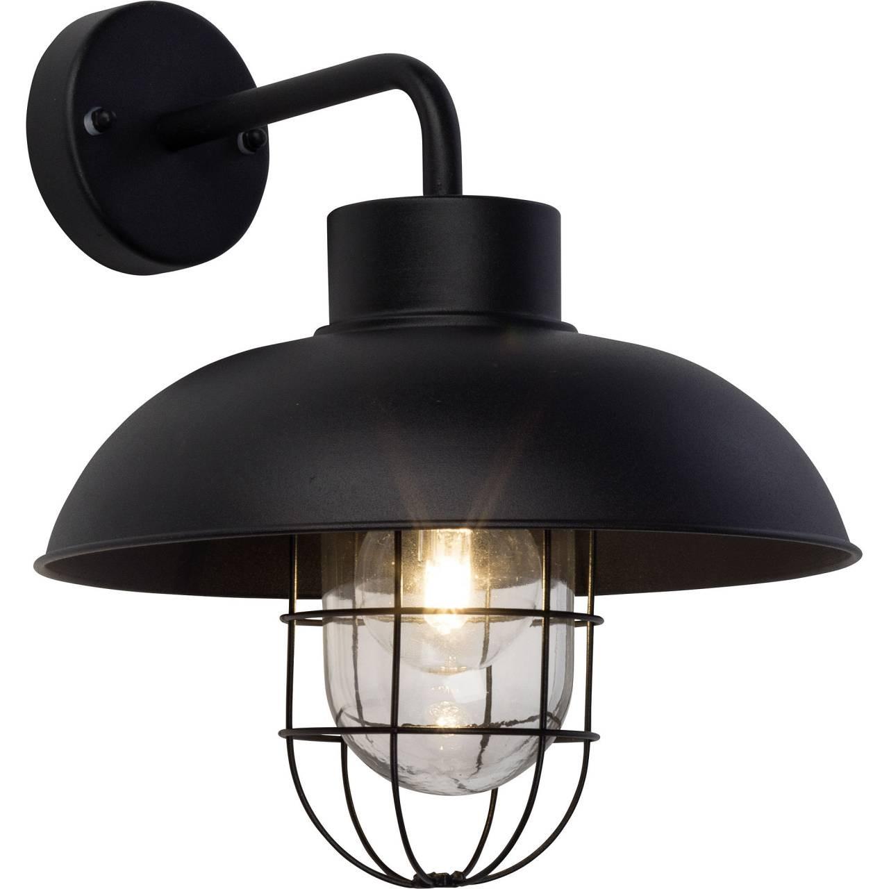 AUSSENWANDLEUCHTE Portland 96297/06 - Schwarz, Metall (24/29/25cm) - Brilliant